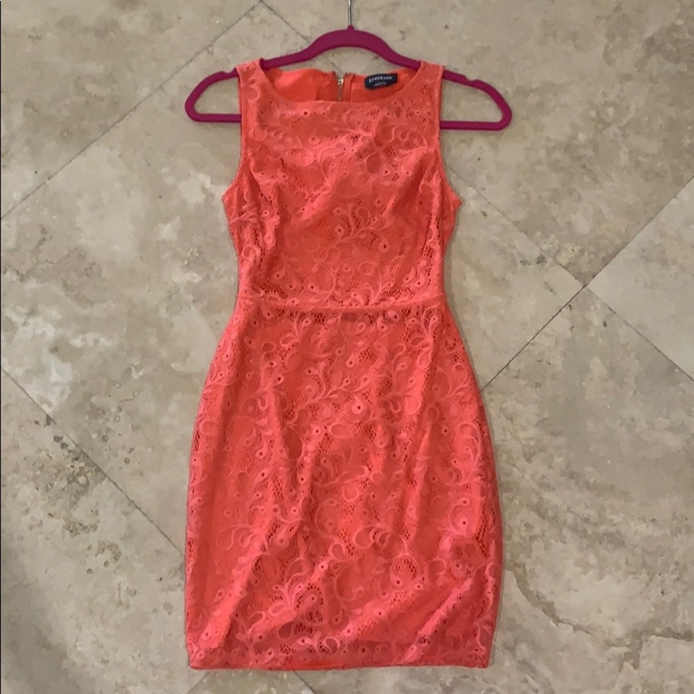 Bebe Coral dress